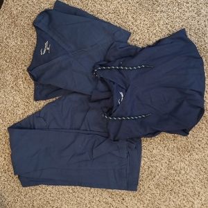 Scrub set, medium, navy blue, buttersoft